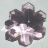 1 30mm Machine Cut Pink Snowflake